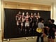 会場に貼られた日本代表選手等身大ポスター