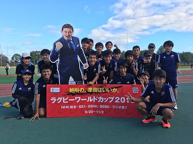 運営をサポートしてくれた熊本高校ラグビー部の皆さん